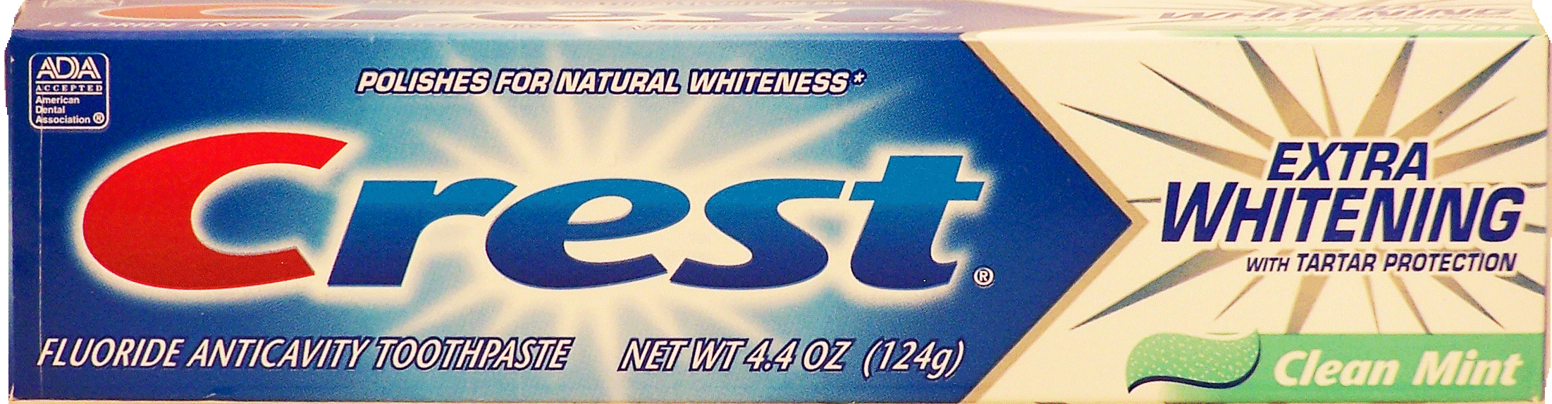 Crest&nbsp;&nbsp;fluoride anticavity toothpaste, extra whitening with tartar protection, clean mint Full-Size Picture